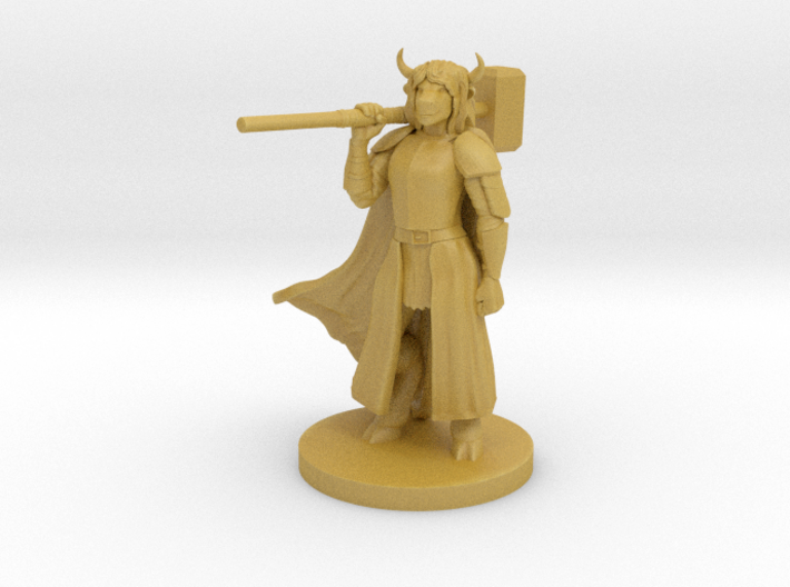 Minotaur Female Cleric 3d printed 