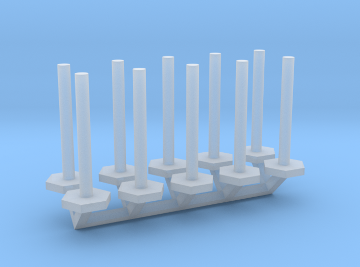 Stanchion Tube Barricade 1-50 Scale 3d printed