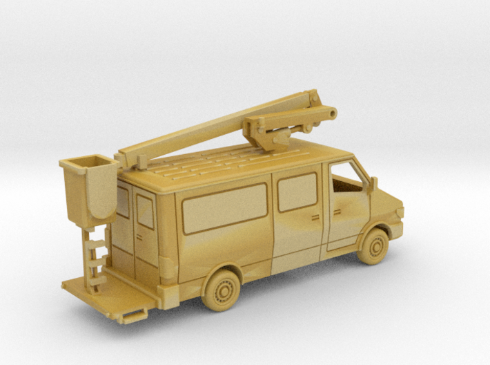 Service Van With Bucket 1-87 HO Scale 3d printed 