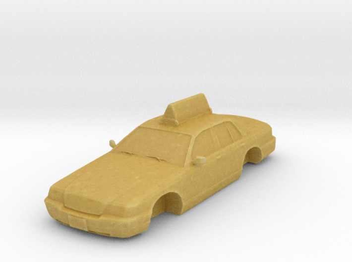 2007 Ford Crown Victoria Taxi No Wheels 1-87 Scale 3d printed