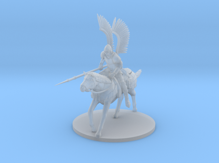 Winged Mounted Knight 3d printed