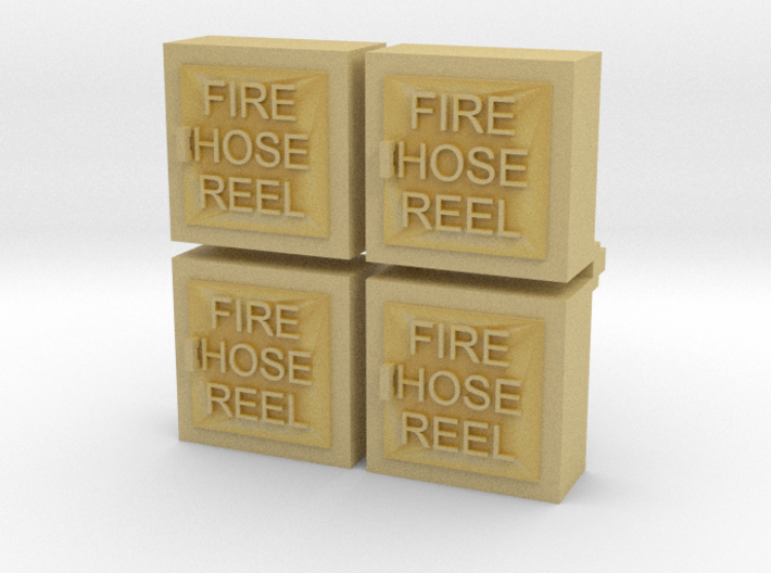 Fire Hose Cabinet 4 Pk 1-48 Scale 3d printed 