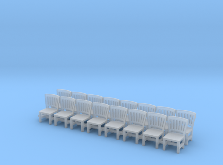 HO SCALE Detailed Chairs X16 3d printed