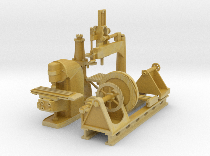 OO Scale Large Metal Working Machines Collection1  3d printed 