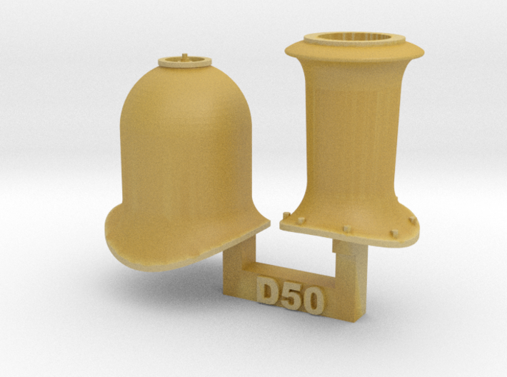 HO Eureka Models D50 Funnel & Steam Dome 3d printed 