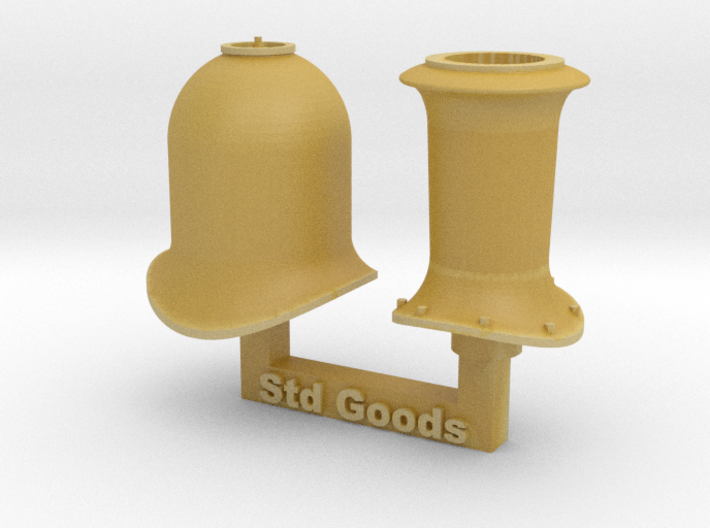 7mm NSWR Std Goods Funnel & Steam Dome 3d printed 