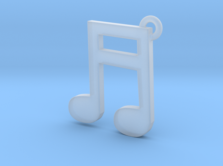 Music Note Pendant 3d printed