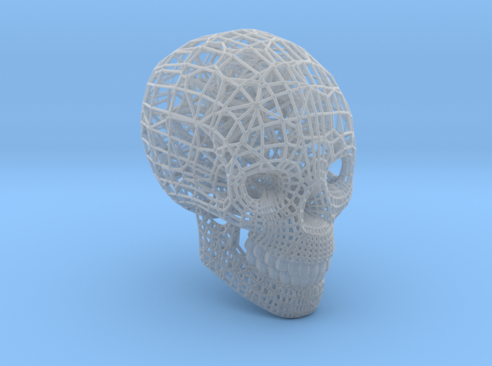 Skull with teeth 3d printed