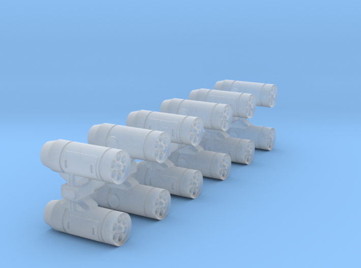 Double Missile pods 3 pairs 3d printed