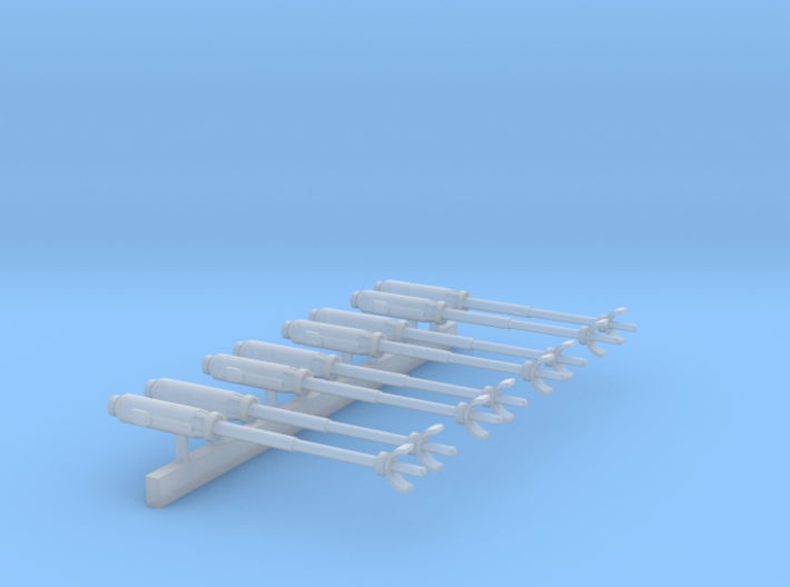 Small ship cannons style 1 pack 270th 3d printed