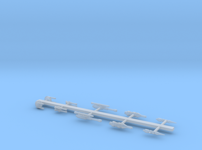 Small ship cannons variety 2 270th 3d printed
