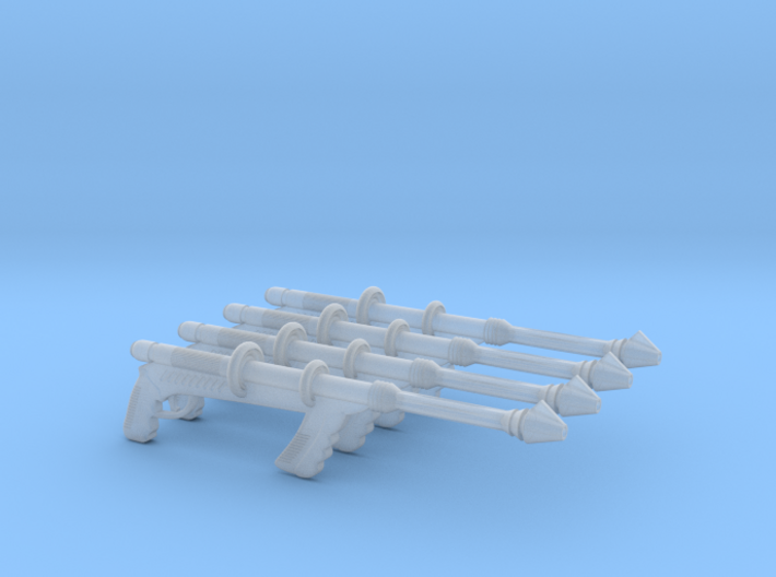 &quot;Space Angel&quot; Taurus' Blaster (1:18 Scale) 4 Pack 3d printed