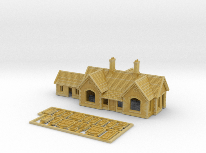 Carlisle & Settle Line - Small Station - T - 1:450 3d printed 