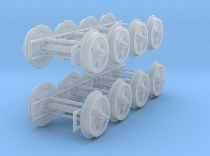 HO wheelsets HO scale 33 and 36 inch diameter 3d printed