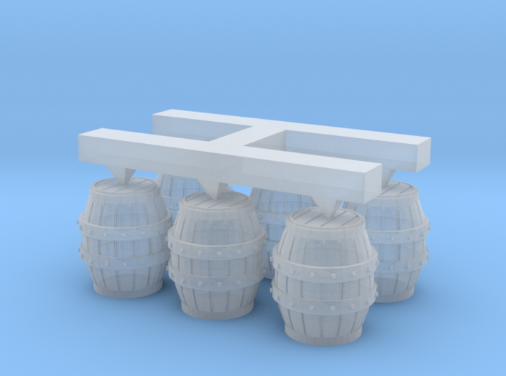 S Scale Barrels 3d printed