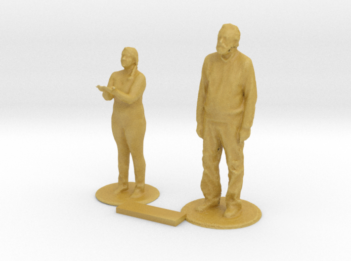 O Scale Standing People 7 3d printed 