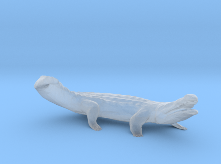 O Scale Crocodile 3d printed