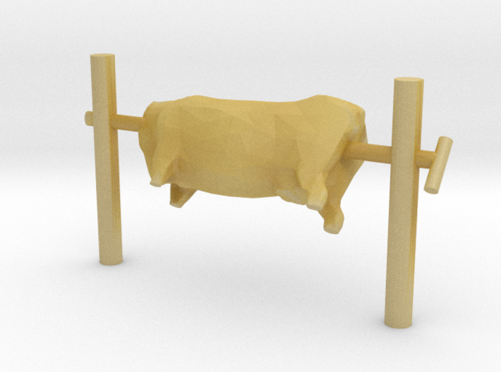 O Scale Beef On A Spit 3d printed