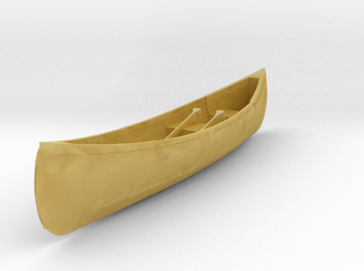 O Scale Canoe 3d printed 