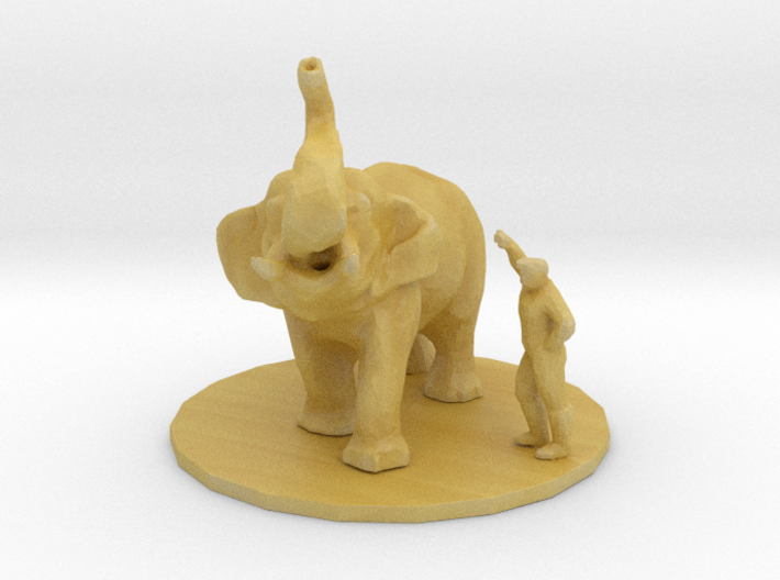 O Scale Elephant trainer 3d printed