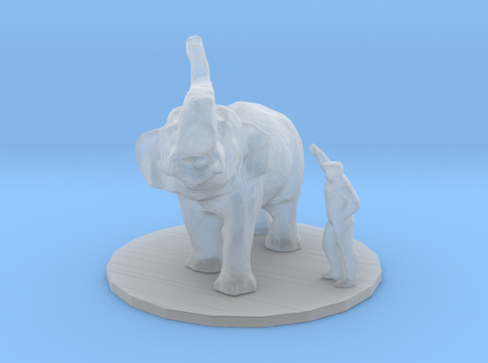 S Scale Elephant trainer 3d printed