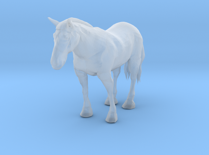 S Scale Clydesdale Horse 3d printed