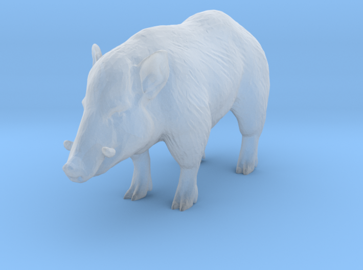HO Scale Wild Boar 3d printed