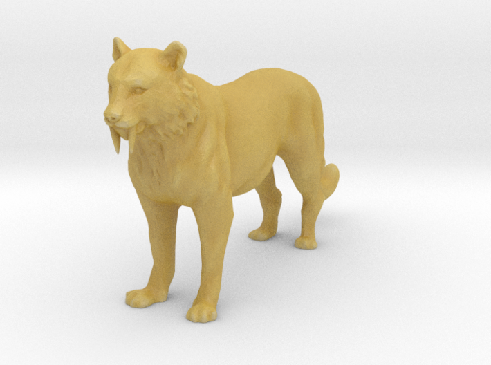 O Scale Saber Tooth Tiger 3d printed