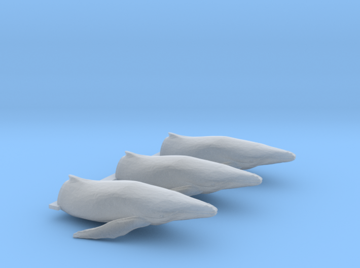 Leaping Humpback Whale 1_350th scale 3d printed
