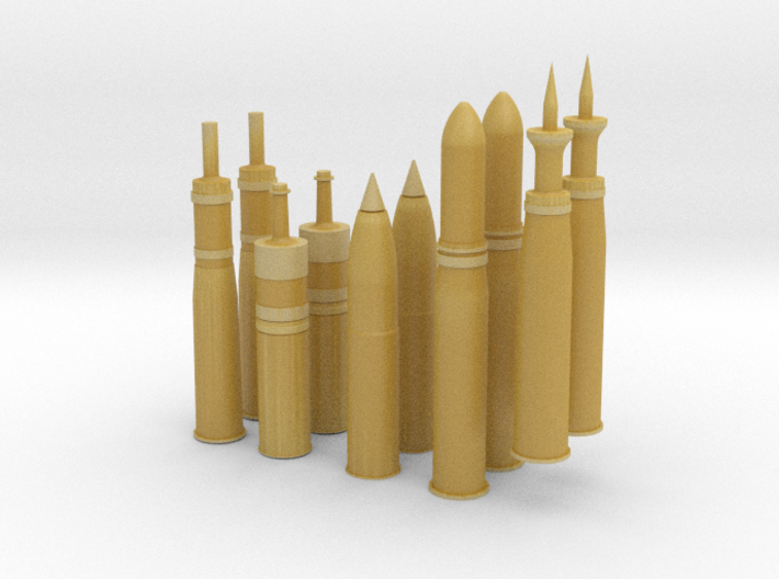 Proyectiles 105mm-1/35 3d printed 