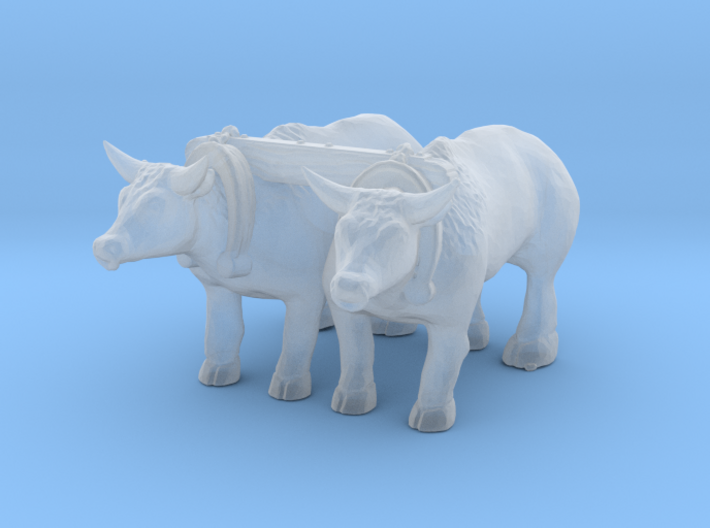 S Scale Oxen 3d printed