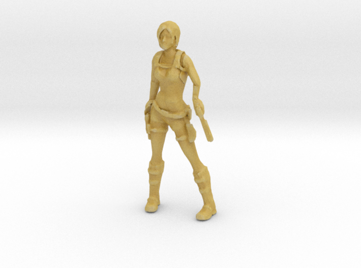 HO Scale Laura With a Gun 3 3d printed