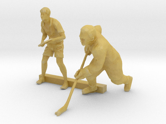 S Scale Tennis and Hockey Players 3d printed