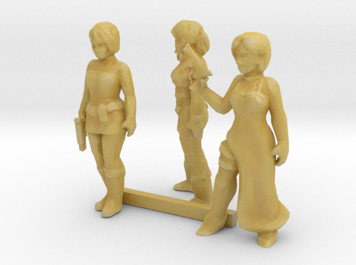 1-72 Scale Women Robbers 3d printed