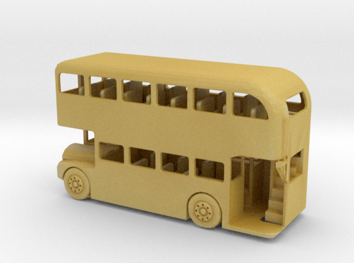 N Scale Double Decker Bus 3d printed 