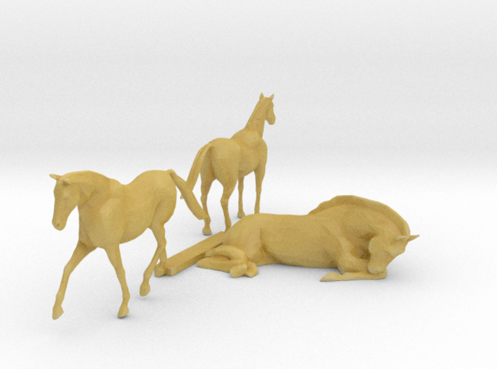 S Scale Horses 3 3d printed 