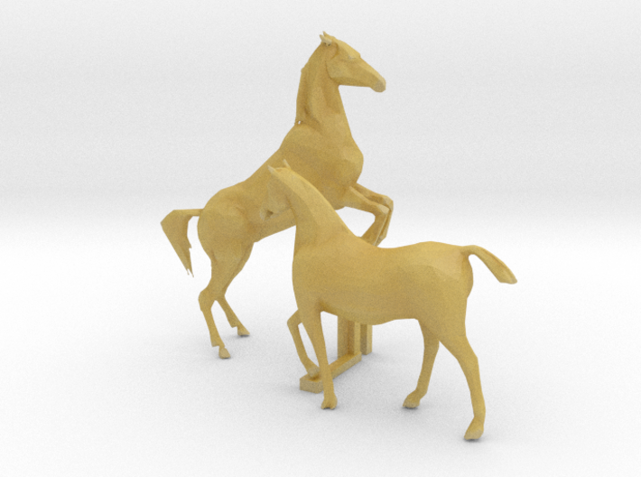 HO Scale Horses 4 3d printed