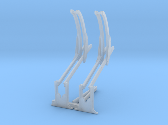 Davit set with support 3d printed