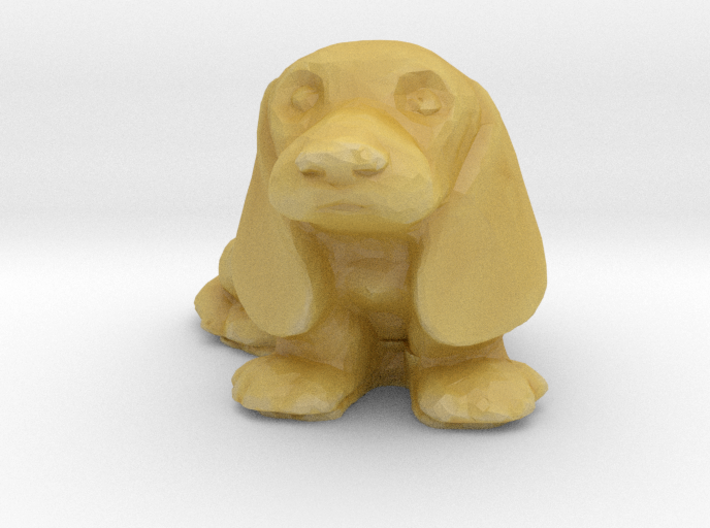 HO Scale Basset Hound 3d printed