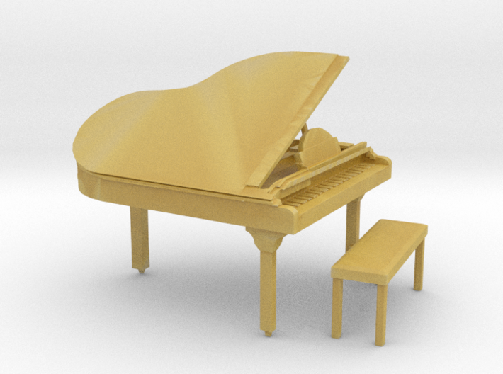 O Scale Grand Piano 3d printed