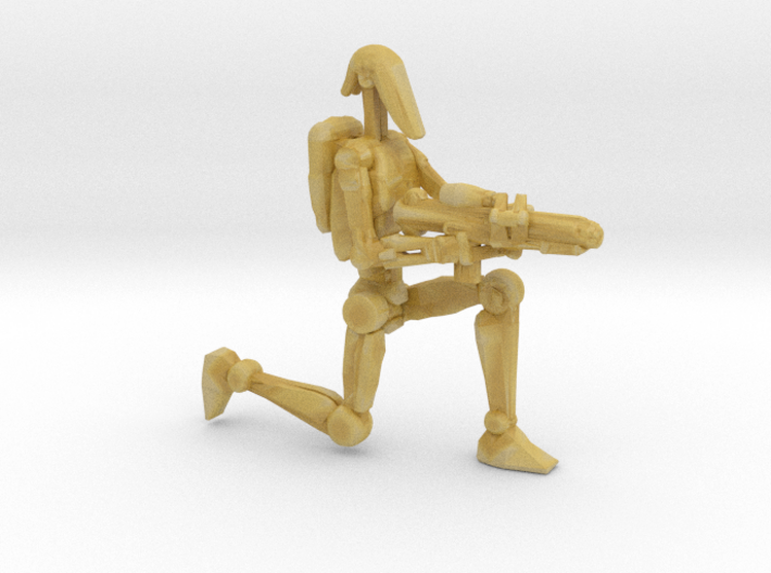 War droid kneeling 1/60 miniature for games 3d printed 