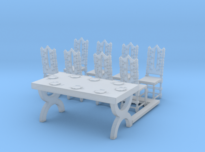 O Scale Table and Place Settings 3d printed