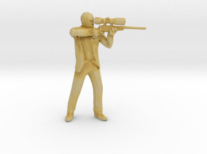 Hitman sniper 1/60 miniature for games and rpg 3d printed 