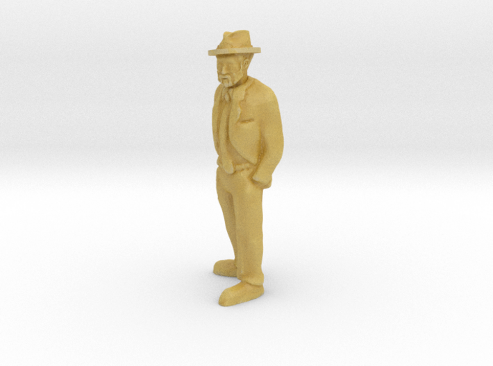 O Scale Old Bearded Man 3d printed