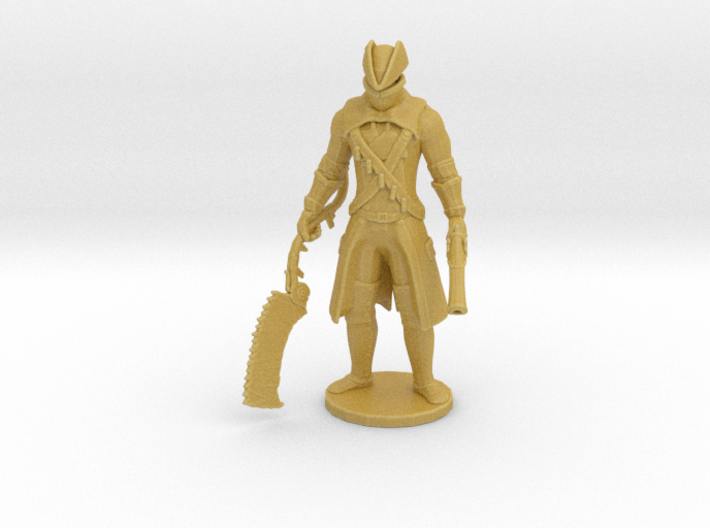 Bloodborne Hunter 1/60 miniature for games and rpg 3d printed 