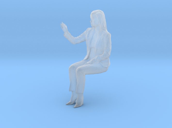 1-12 scale Sitting Woman 3d printed