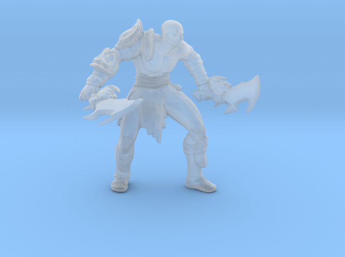 Kratos god of war Attack Stance DnD miniature game 3d printed