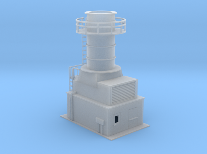 Sub Station Gas Turbine Generator N Scale 3d printed