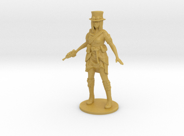 Steampunk Detective girl Survivor DnD miniature 3d printed