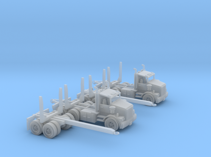 Two Logging Trucks Z Scale 3d printed